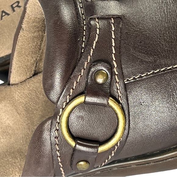 Array ladies brown leather mule slides shoes size 7.5 NEW - Picture 3 of 7